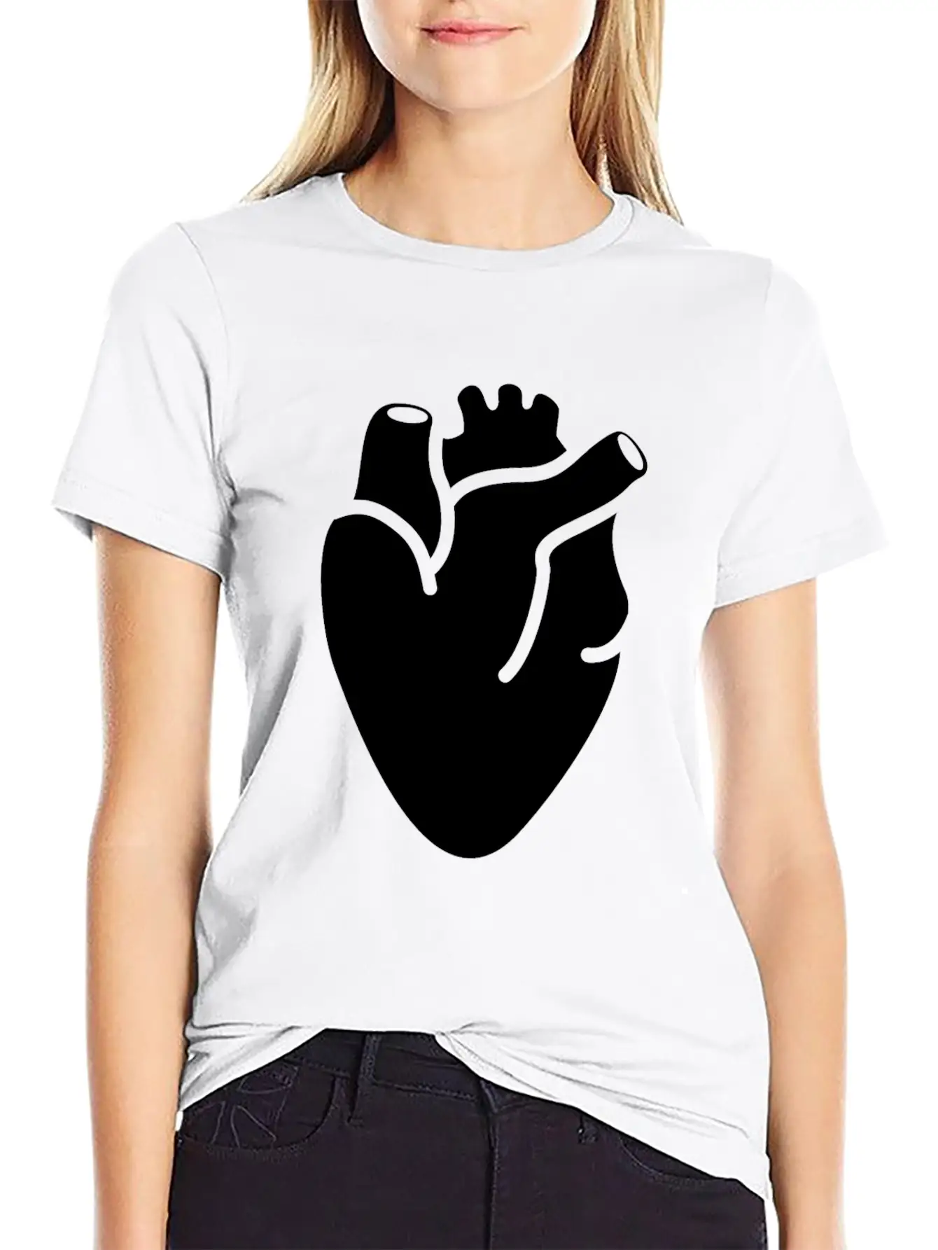 Heart Organ Breathable Graphic T-Shirt – Perfect For Casual Days