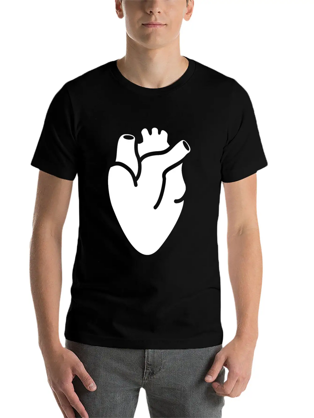 Heart Organ Breathable Graphic T-Shirt – Perfect For Casual Days