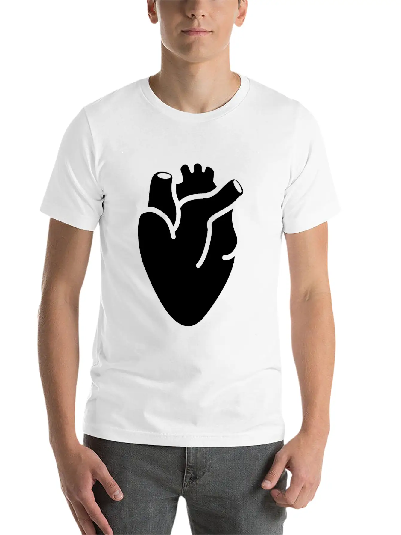 Heart Organ Breathable Graphic T-Shirt – Perfect For Casual Days