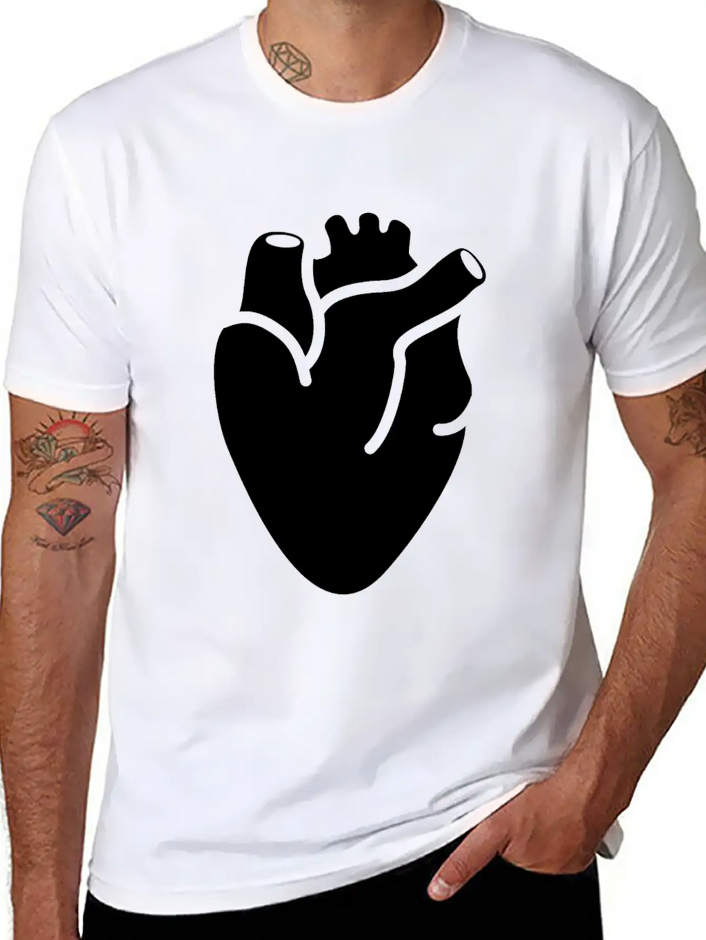 Heart Organ Breathable Graphic T-Shirt – Perfect For Casual Days