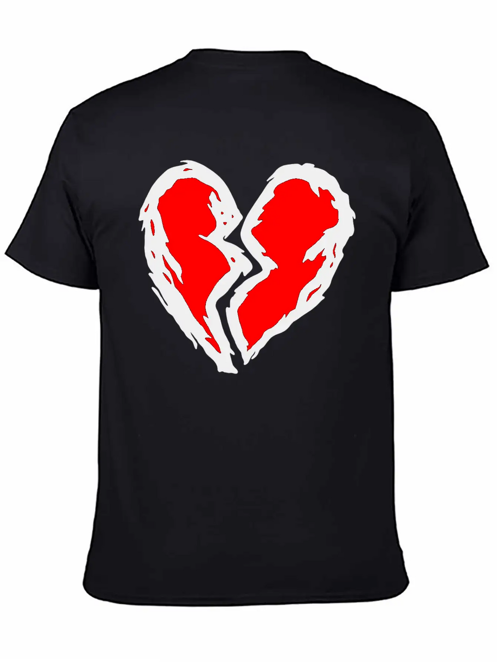 Heart Torn Graffiti Timeless Short Sleeve Tee – Comfy And Minimalist Design