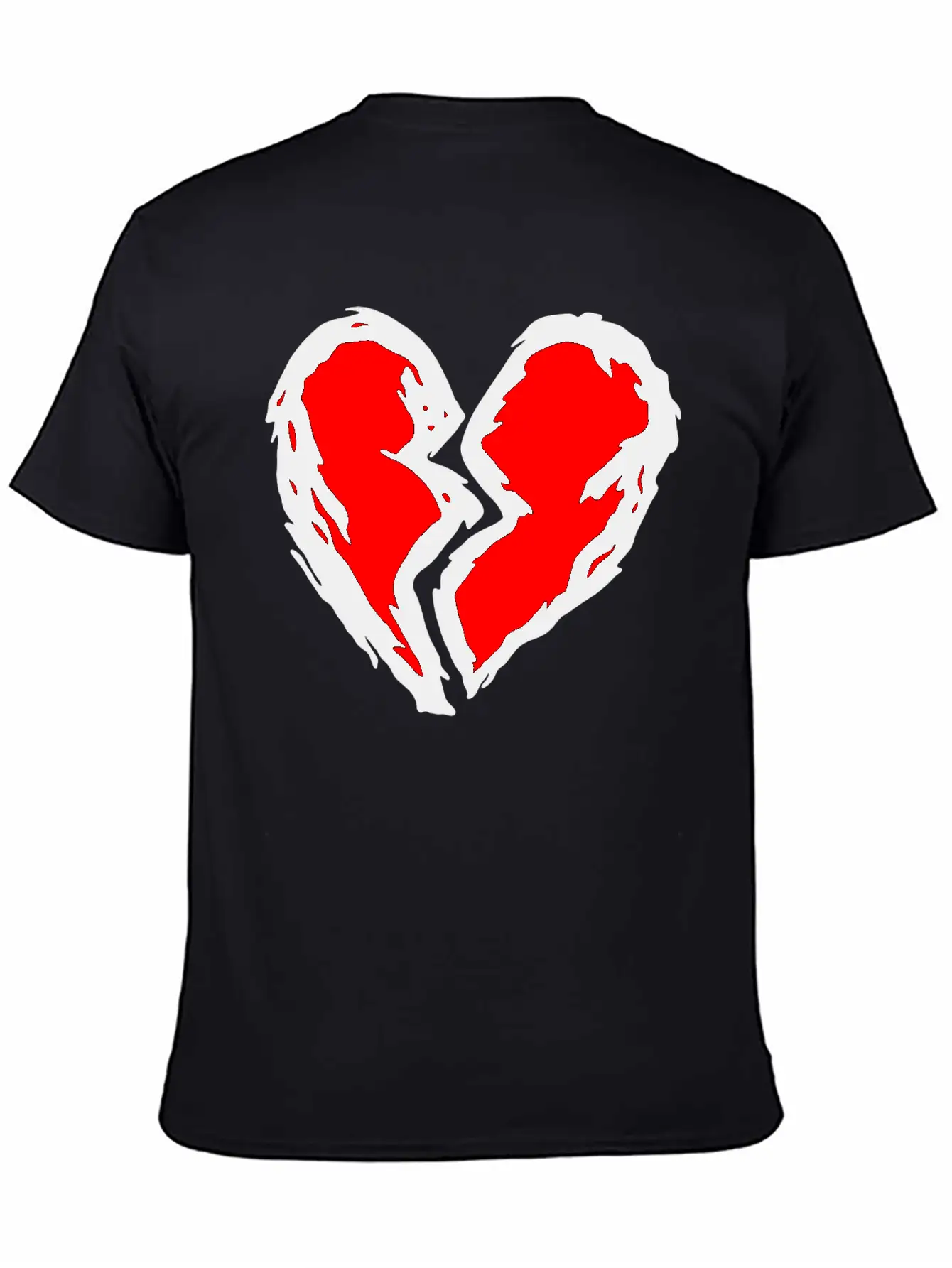 Heart Torn Graffiti Timeless Short Sleeve Tee – Comfy And Minimalist Design