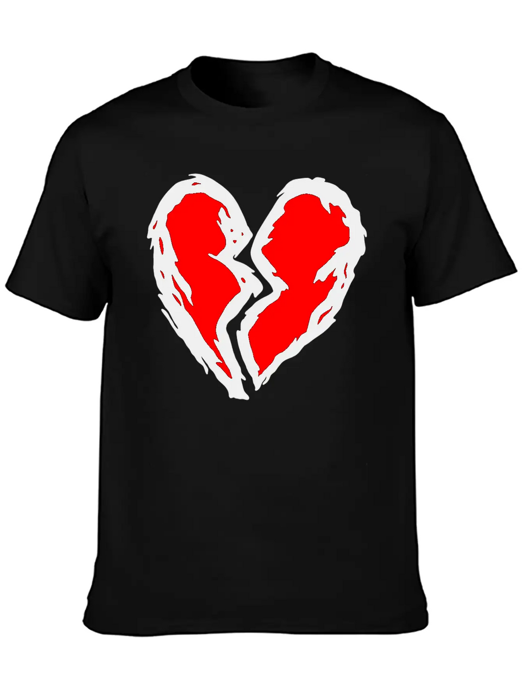 Heart Torn Graffiti Timeless Short Sleeve Tee – Comfy And Minimalist Design