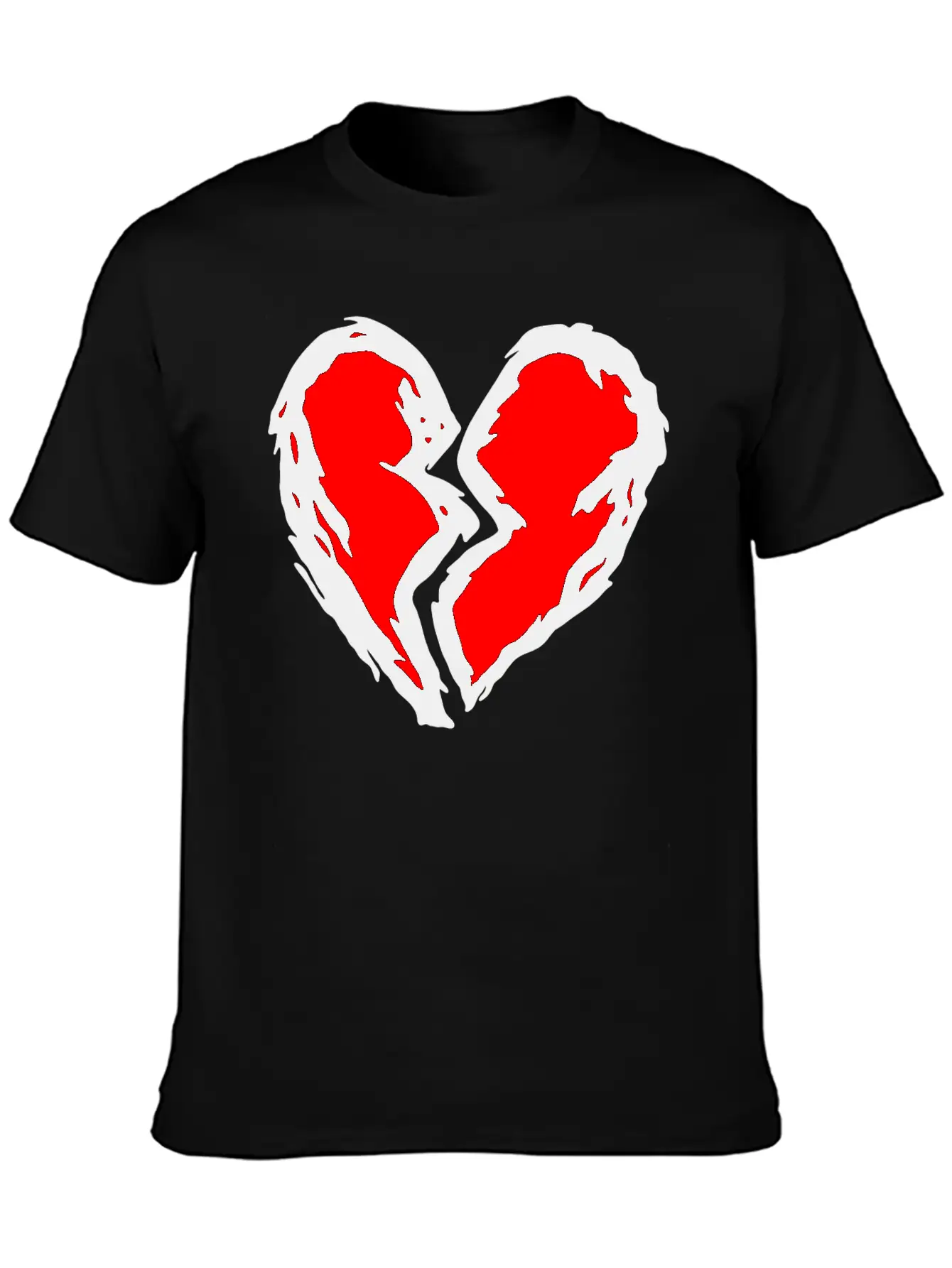 Heart Torn Graffiti Timeless Short Sleeve Tee – Comfy And Minimalist Design