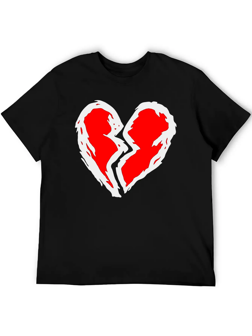 Heart Torn Graffiti Timeless Short Sleeve Tee – Comfy And Minimalist Design