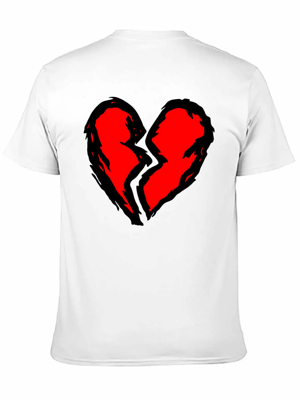 Heart Torn Graffiti Timeless Short Sleeve Tee – Comfy And Minimalist Design