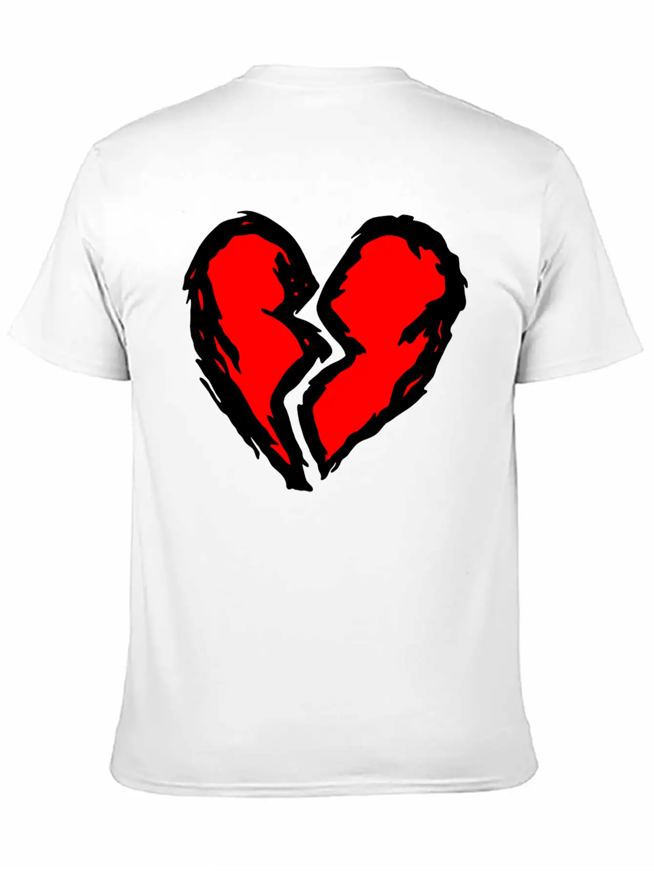 Heart Torn Graffiti Timeless Short Sleeve Tee – Comfy And Minimalist Design