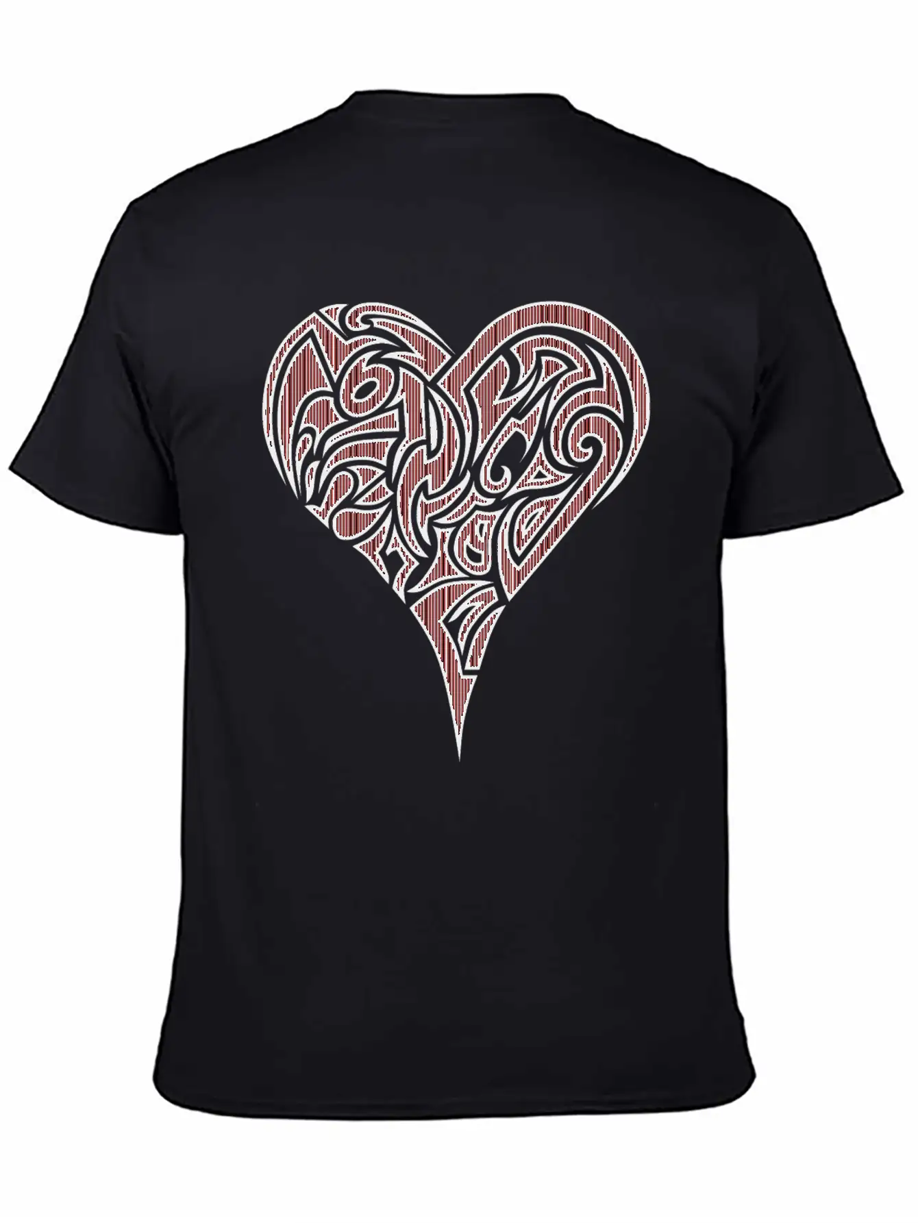 Heart Tribal Essential Cotton Tee For Daily Outfits – Unisex Style