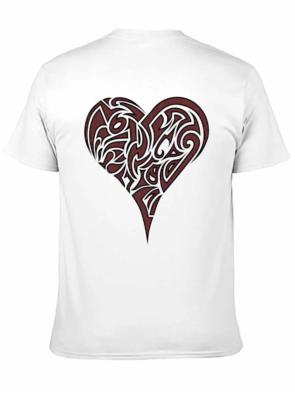 Heart Tribal Essential Cotton Tee For Daily Outfits – Unisex Style