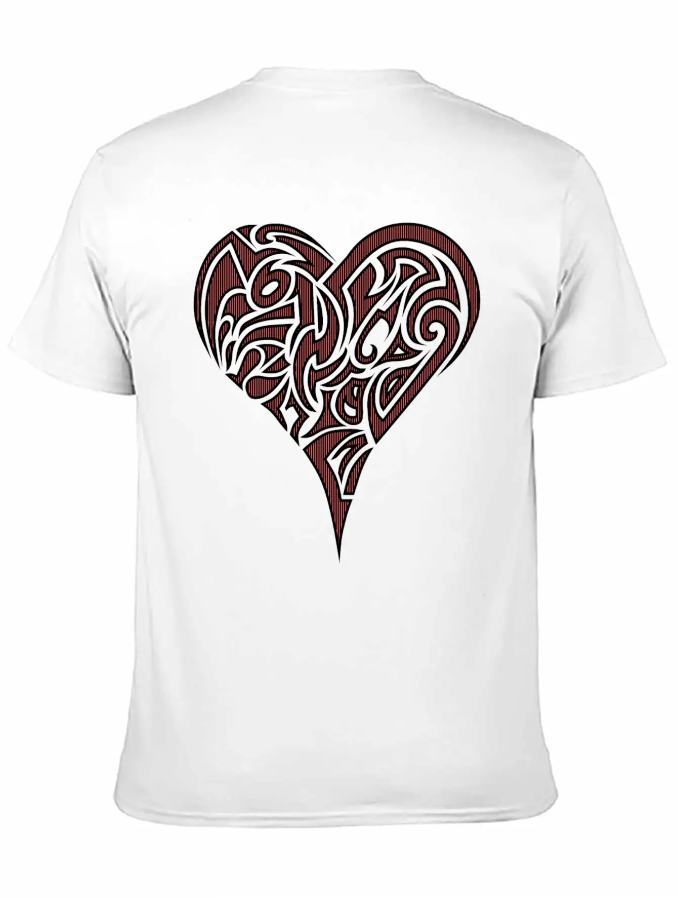Heart Tribal Essential Cotton Tee For Daily Outfits – Unisex Style