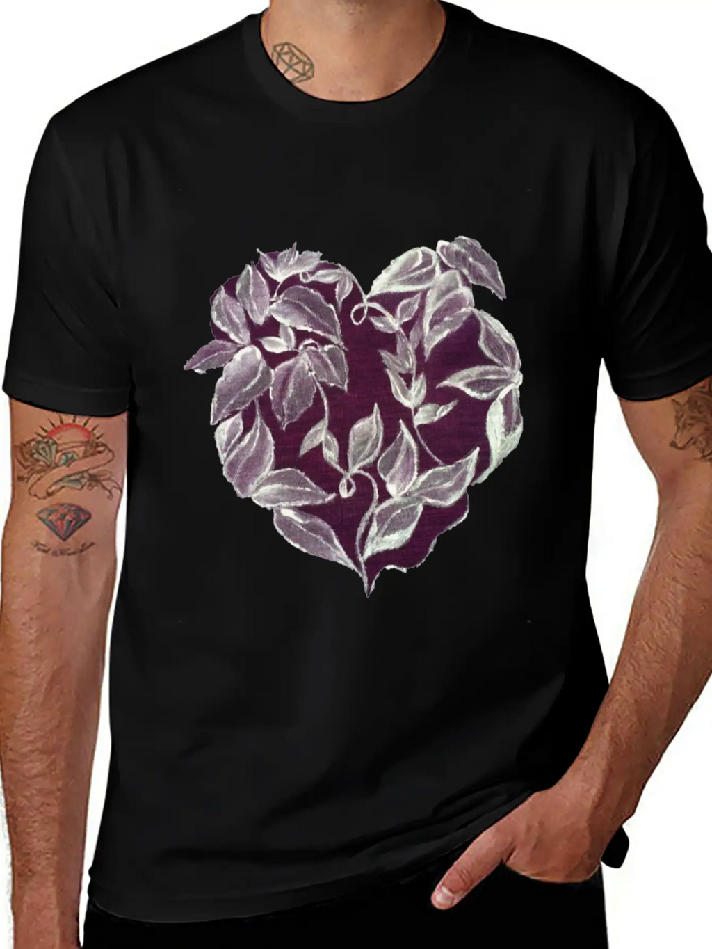 Heart Vine Unisex Casual T-Shirt – Clean Design For Daily Comfort