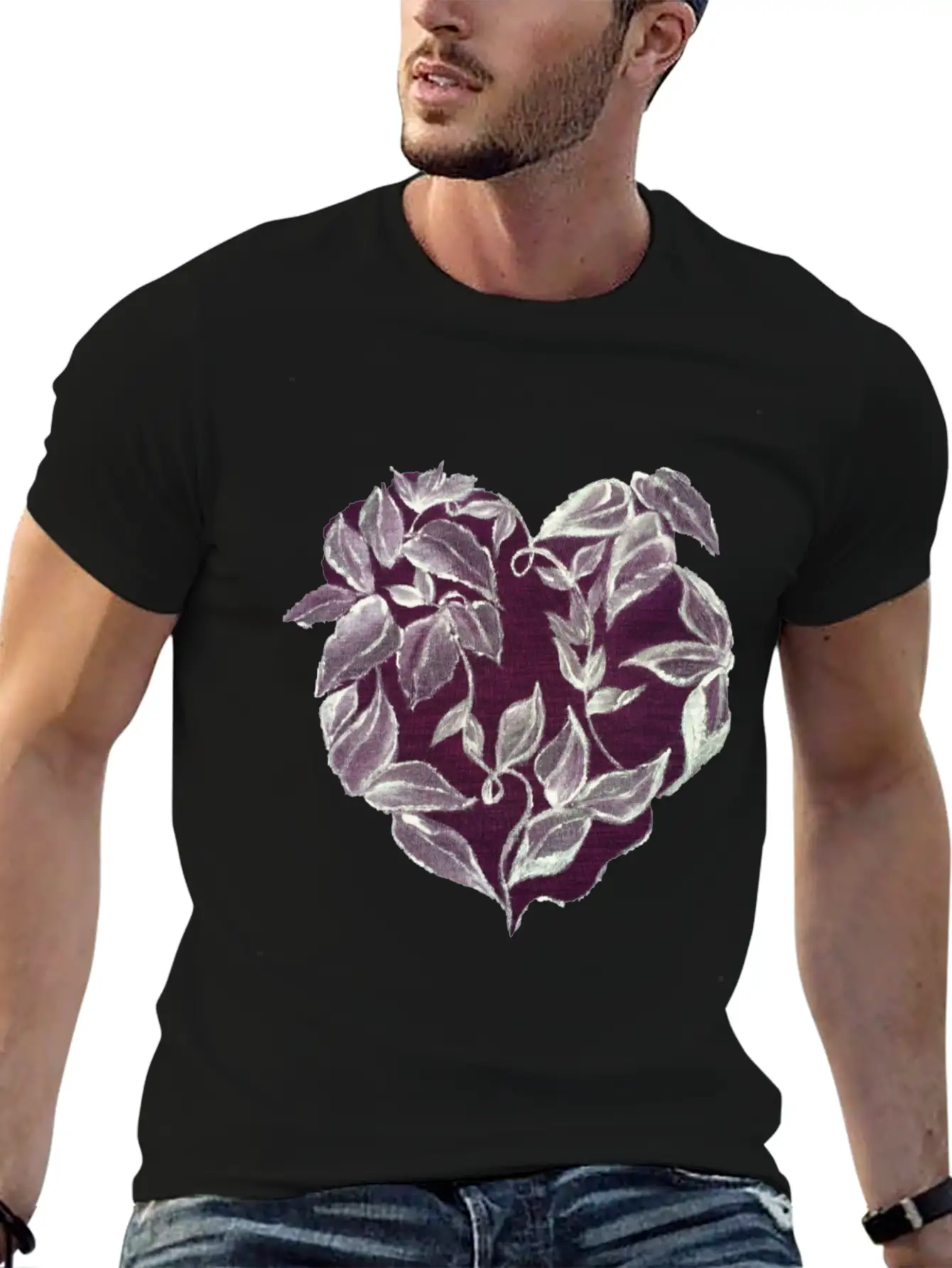 Heart Vine Unisex Casual T-Shirt – Clean Design For Daily Comfort