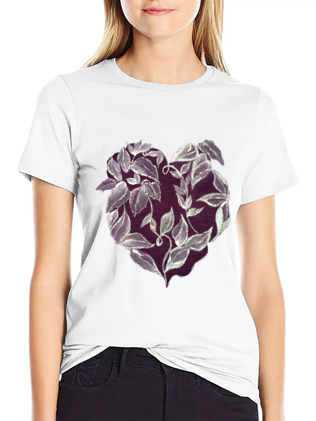 Heart Vine Unisex Casual T-Shirt – Clean Design For Daily Comfort