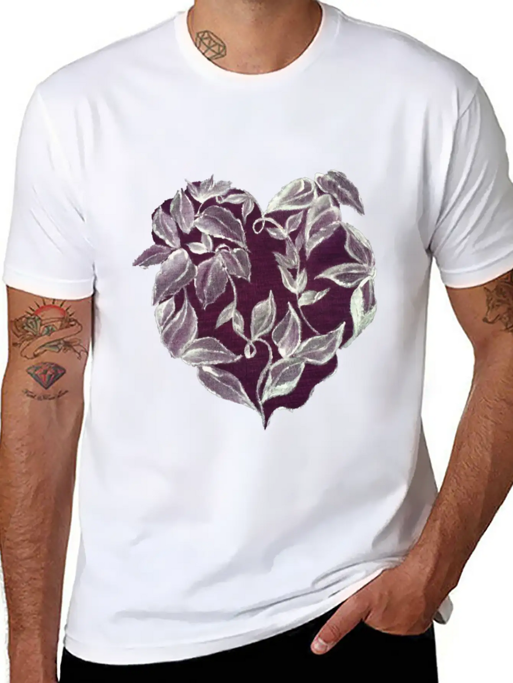 Heart Vine Unisex Casual T-Shirt – Clean Design For Daily Comfort