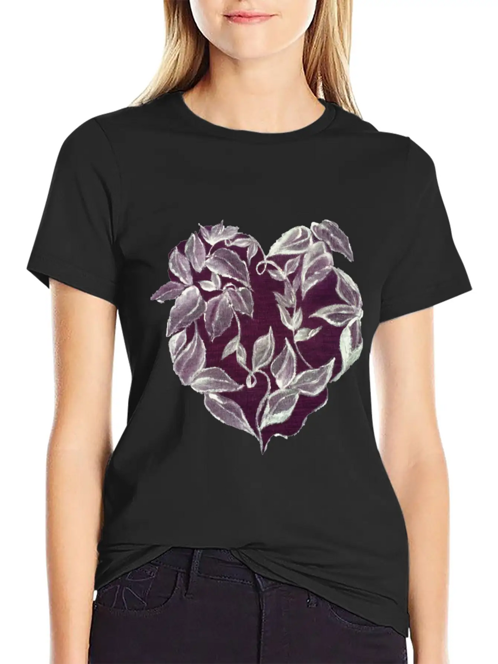 Heart Vine Unisex Casual T-Shirt – Clean Design For Daily Comfort