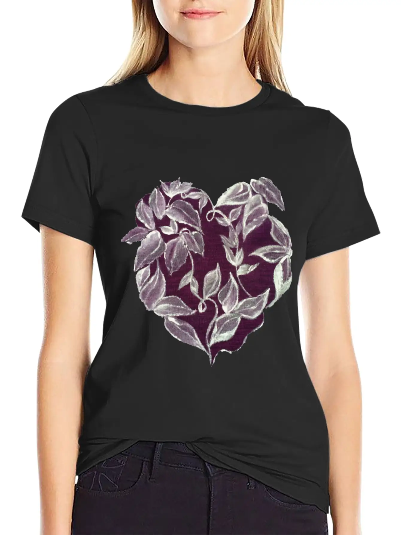 Heart Vine Unisex Casual T-Shirt – Clean Design For Daily Comfort