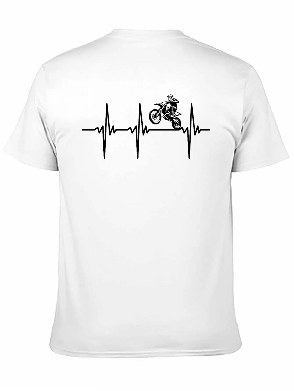 Heartbeat For Enduro Offroad Motorcycles Breathable Soft Cotton T-Shirt – Timeless Casual Look