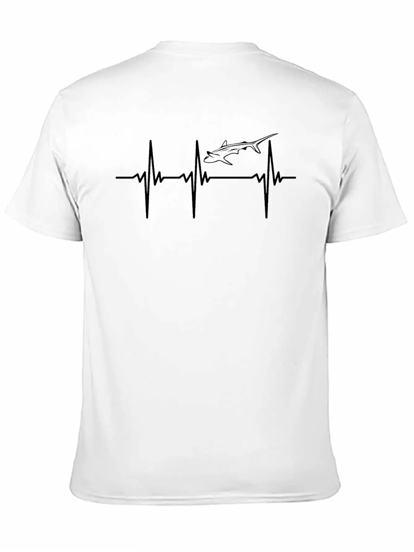 Heartbeat For Sharks Breathable Soft Cotton T-Shirt – Timeless Casual Look