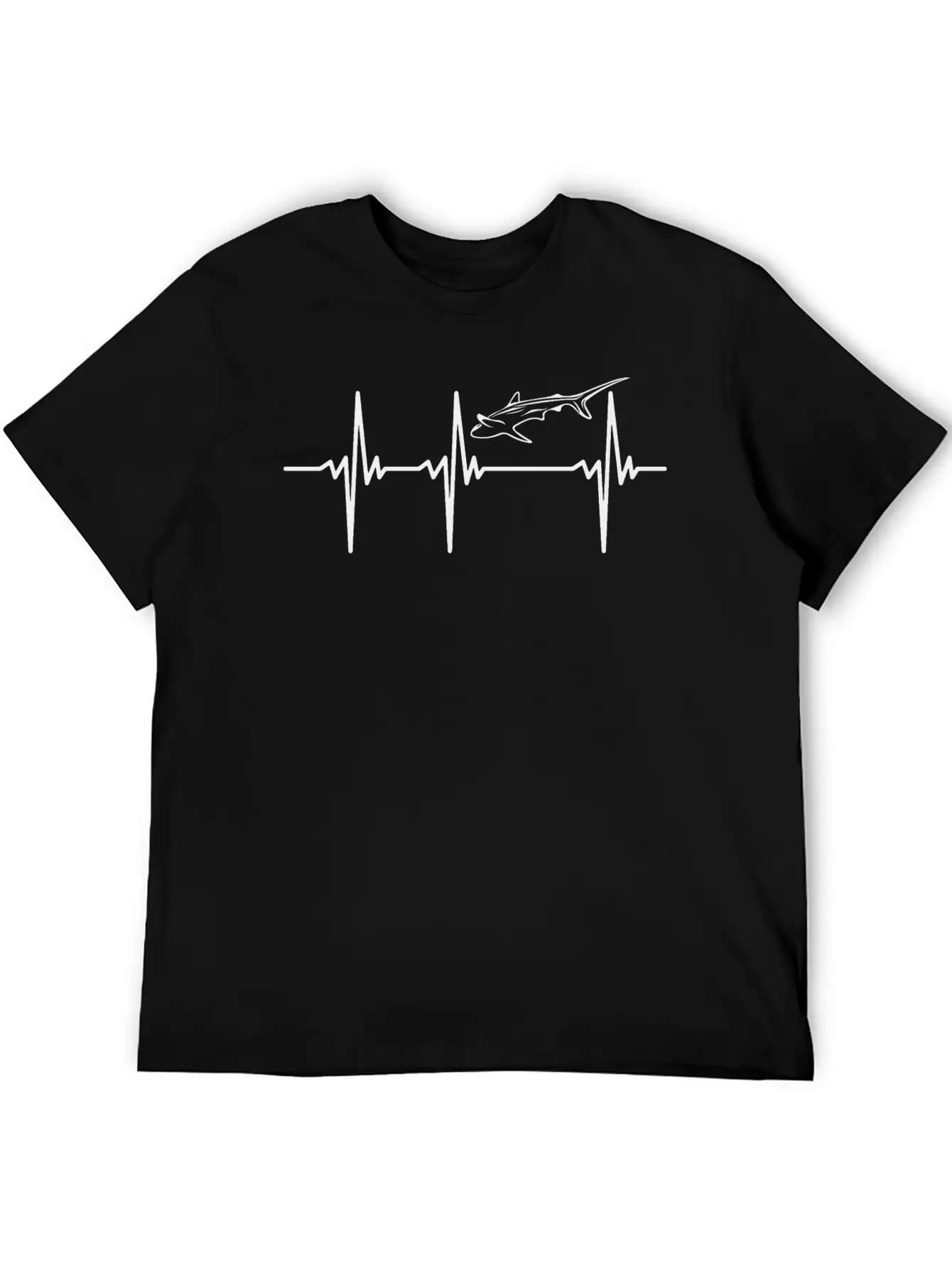 Heartbeat For Sharks Breathable Soft Cotton T-Shirt – Timeless Casual Look