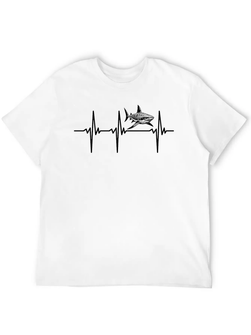 Heartbeat For Sharks Relaxed Everyday Tee – Lightweight And Durable Cotton
