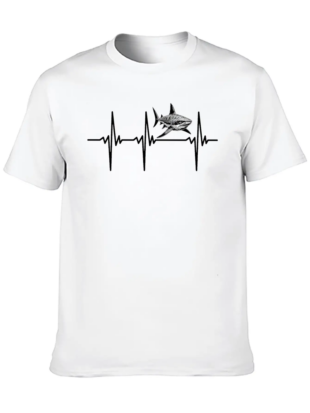 Heartbeat For Sharks Relaxed Everyday Tee – Lightweight And Durable Cotton
