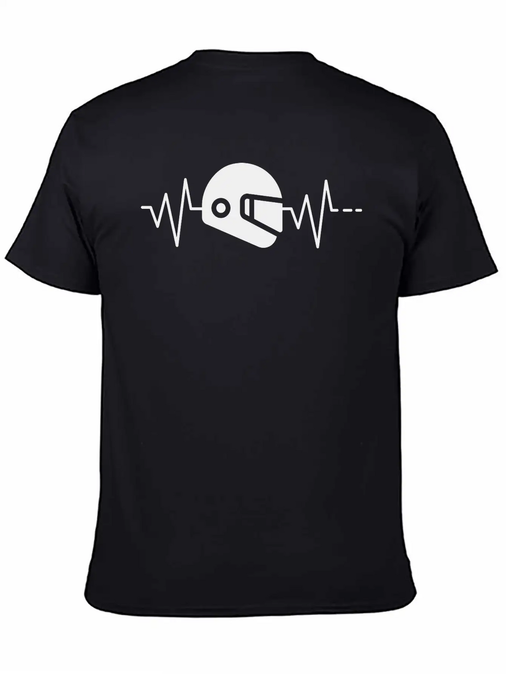 Heartbeat - Helmet, Motor Racing Sport, Motorcycle Classic Cotton Tee – Unisex Comfort For Any Season