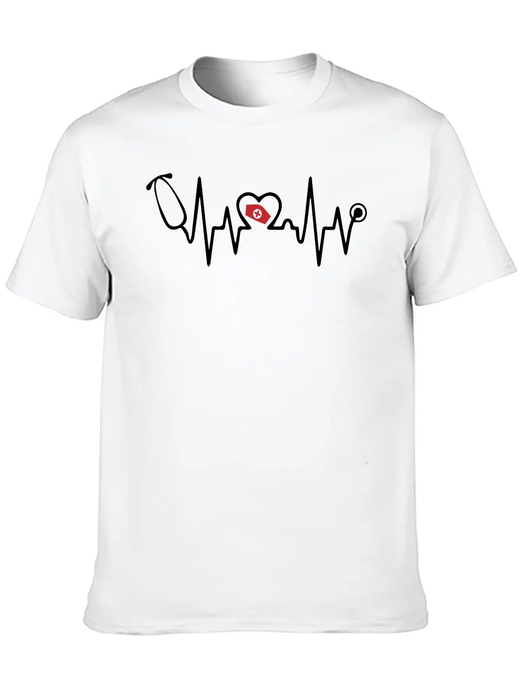 Heartbeat Nurse Stylish Everyday T-Shirt – Unisex Basic Cotton Tee
