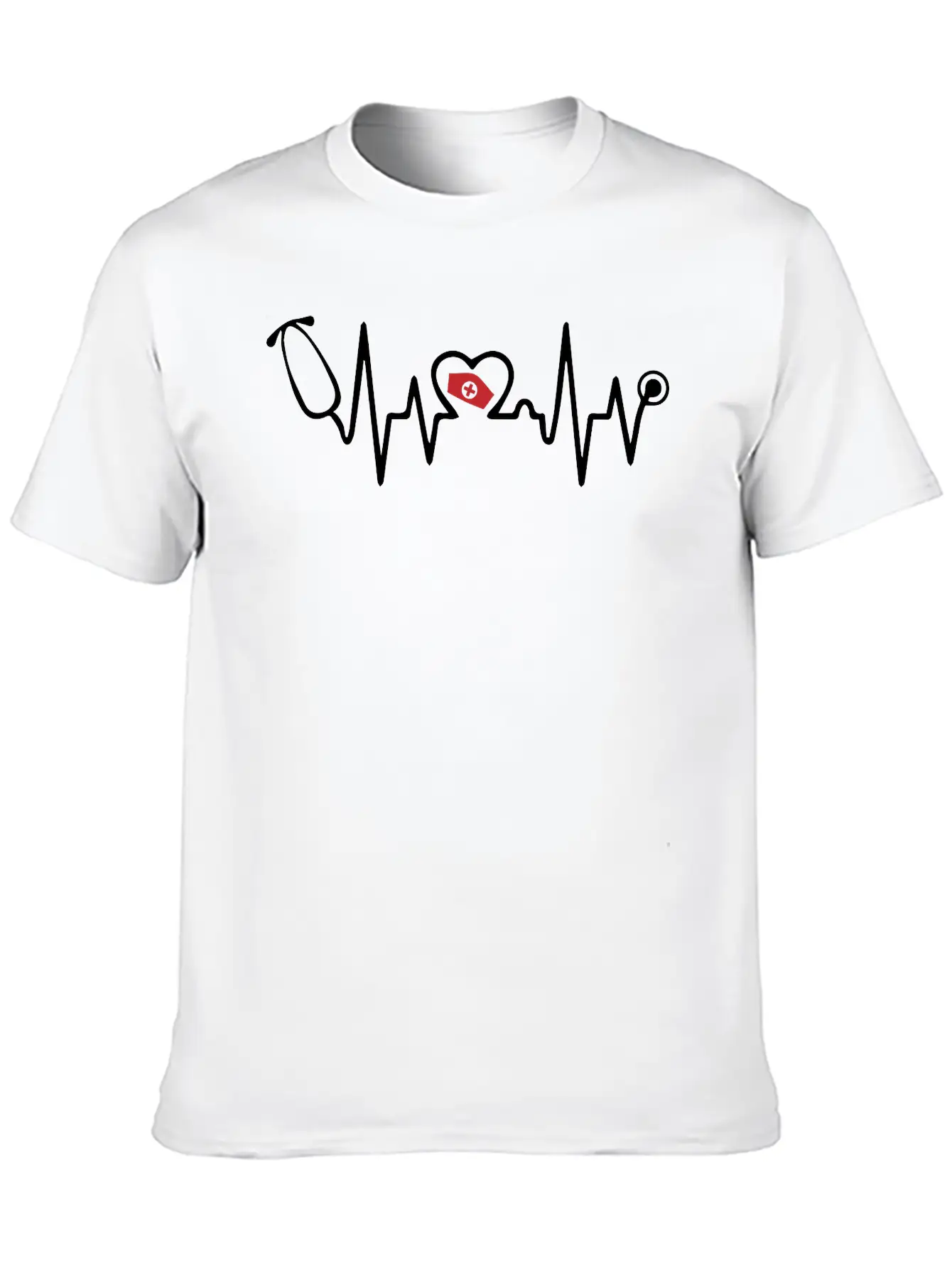 Heartbeat Nurse Stylish Everyday T-Shirt – Unisex Basic Cotton Tee
