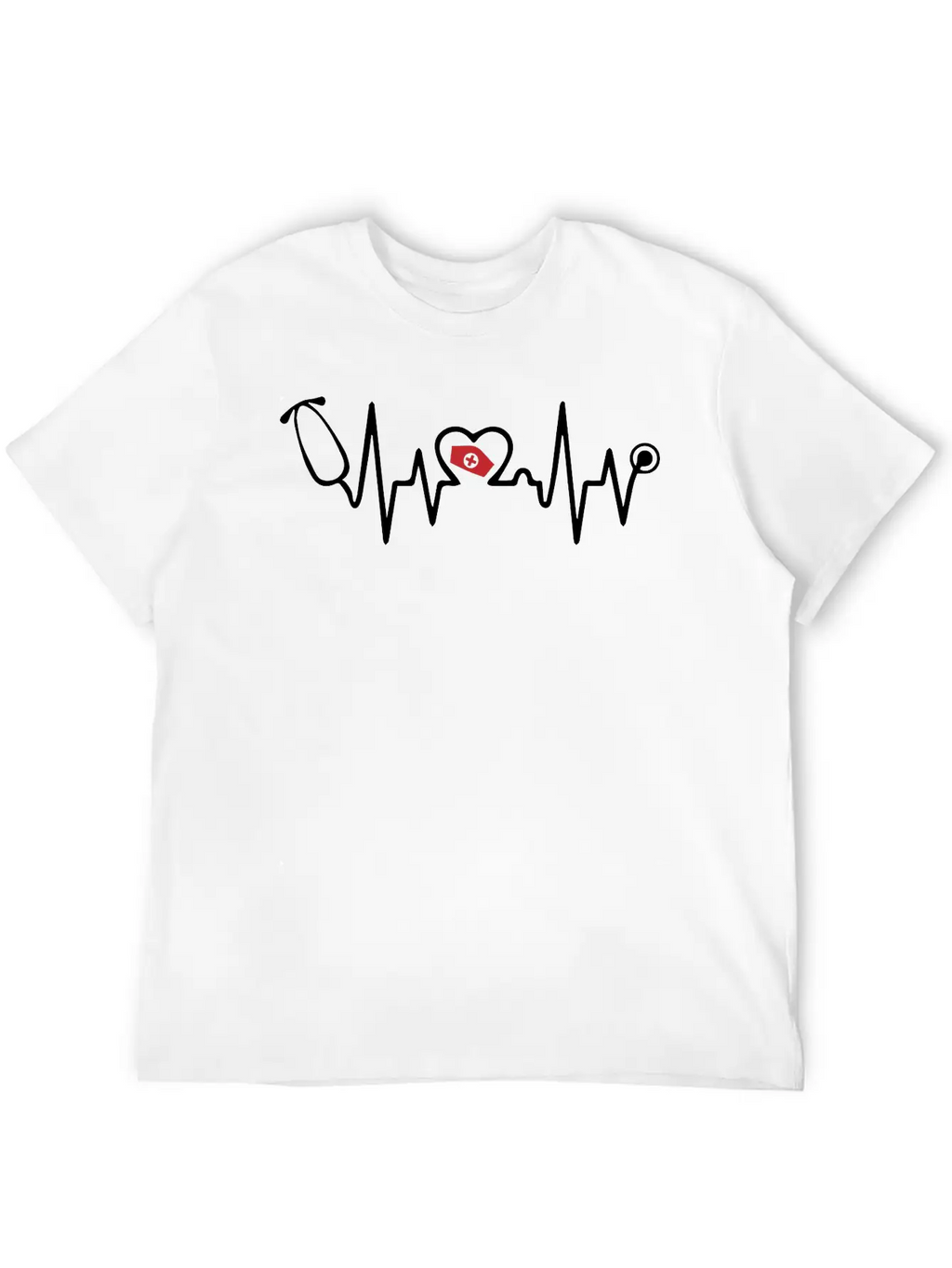 Heartbeat Nurse Stylish Everyday T-Shirt – Unisex Basic Cotton Tee