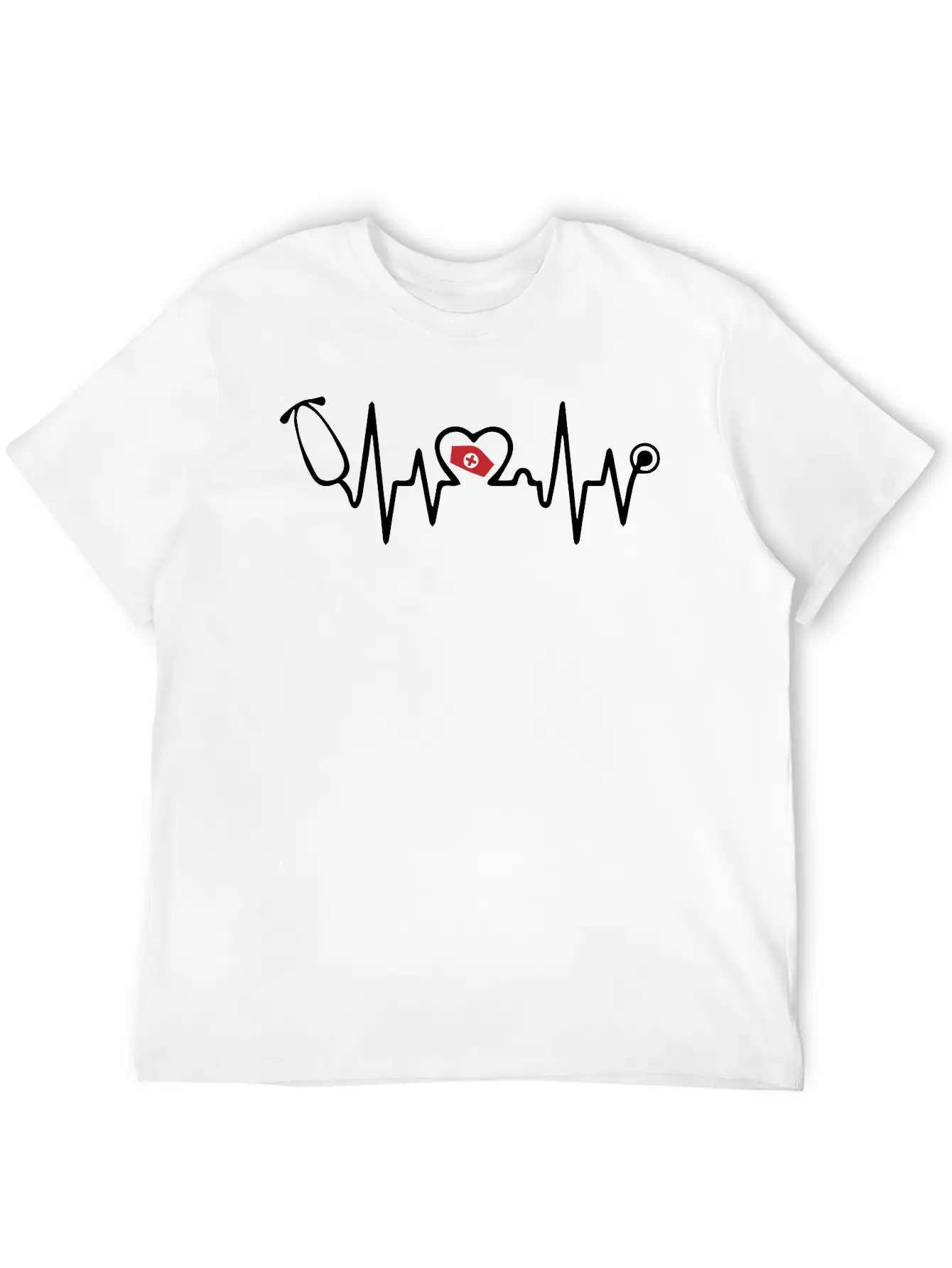 Heartbeat Nurse Stylish Everyday T-Shirt – Unisex Basic Cotton Tee