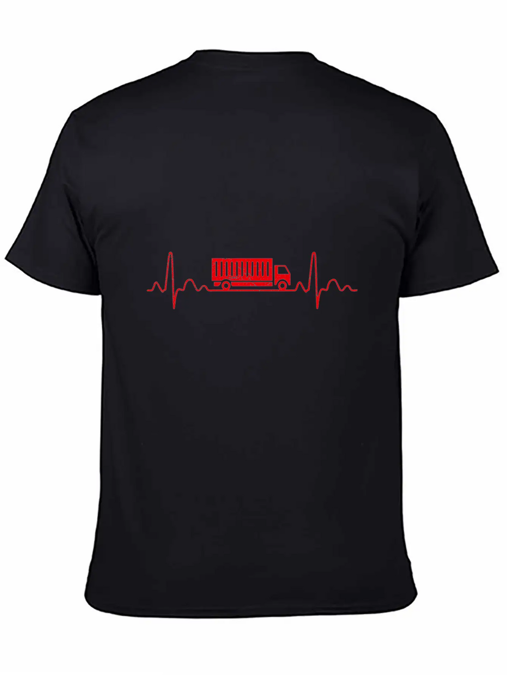 Heartbeat Truck Truck Driver Funny Gift Idea Relaxed Everyday Tee – Lightweight And Durable Cotton
