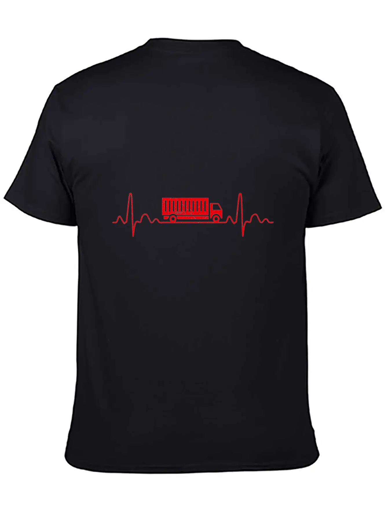 Heartbeat Truck Truck Driver Funny Gift Idea Relaxed Everyday Tee – Lightweight And Durable Cotton