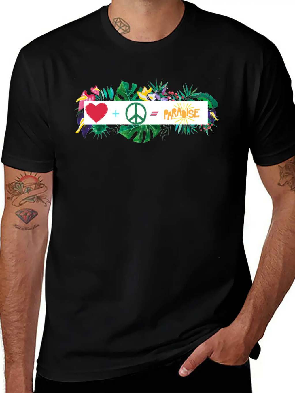Heaven Is Love And Peace Classic Cotton Tee – Unisex Comfort For Any Season