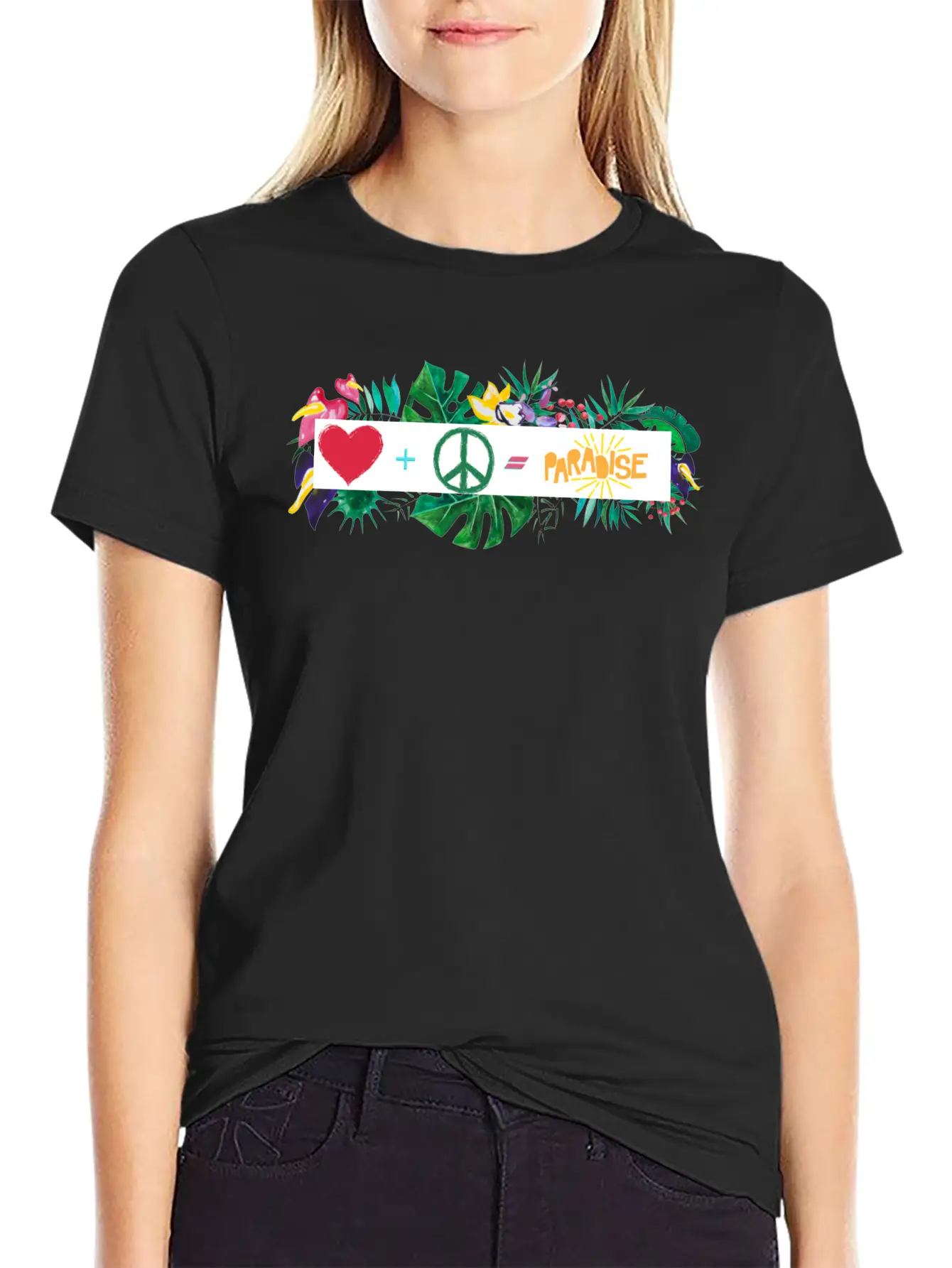 Heaven Is Love And Peace Classic Cotton Tee – Unisex Comfort For Any Season