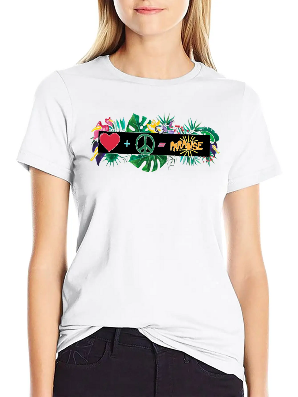 Heaven Is Love And Peace Classic Cotton Tee – Unisex Comfort For Any Season