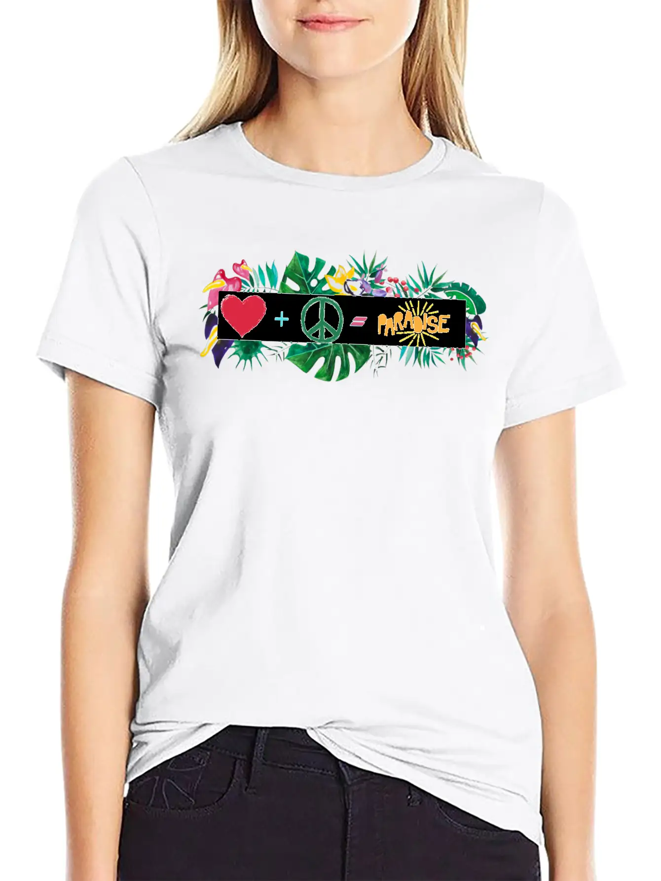 Heaven Is Love And Peace Classic Cotton Tee – Unisex Comfort For Any Season