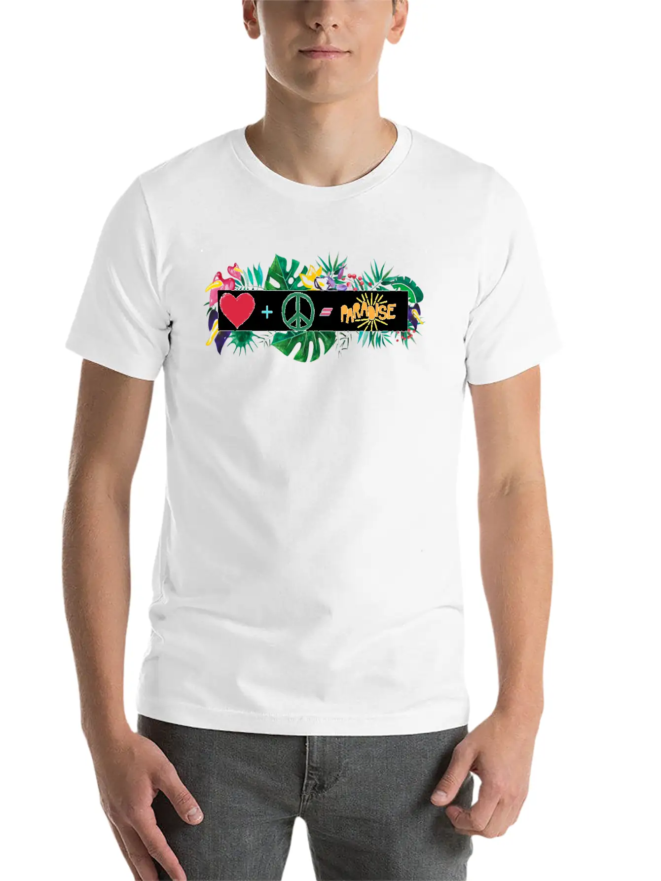 Heaven Is Love And Peace Classic Cotton Tee – Unisex Comfort For Any Season