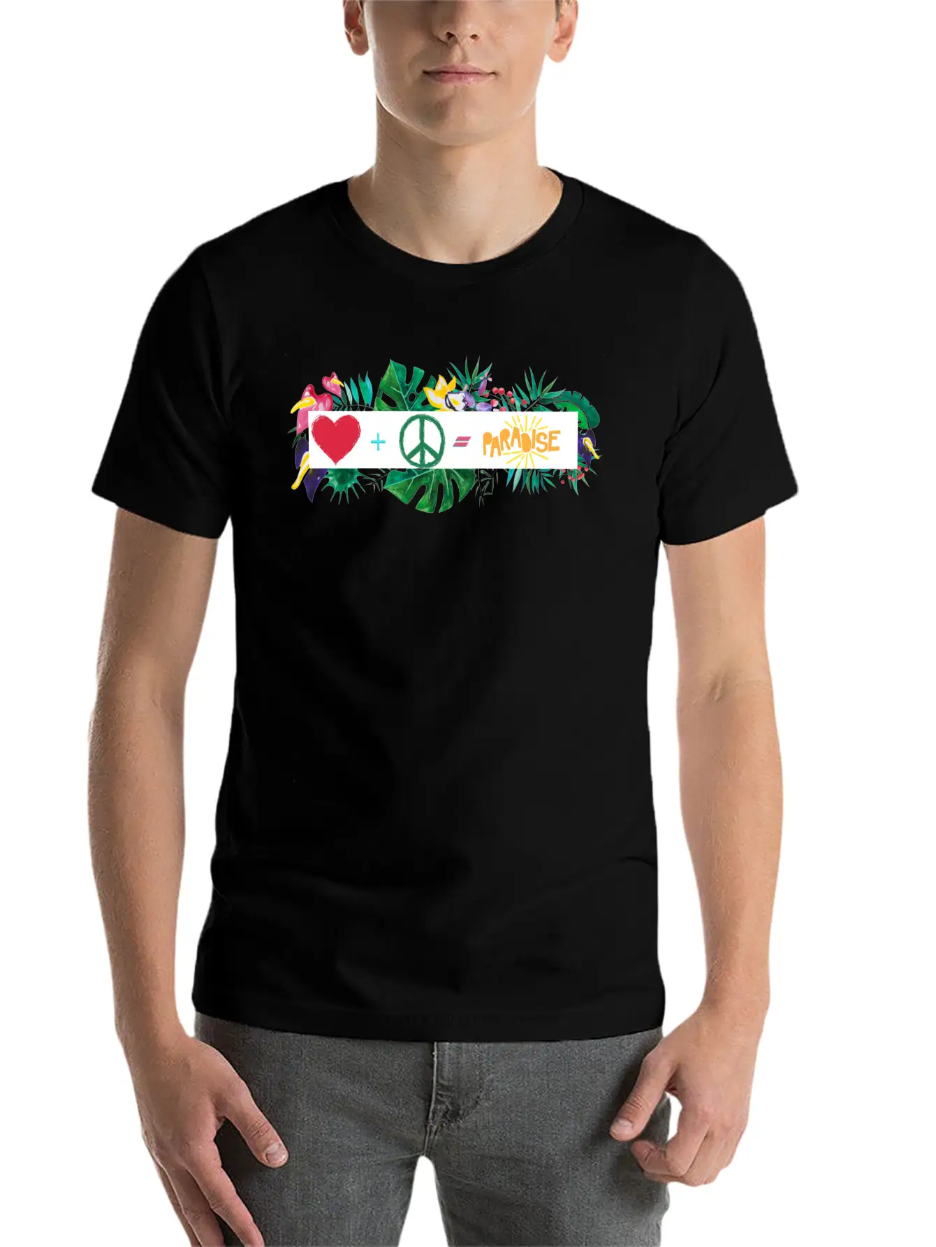 Heaven Is Love And Peace Classic Cotton Tee – Unisex Comfort For Any Season