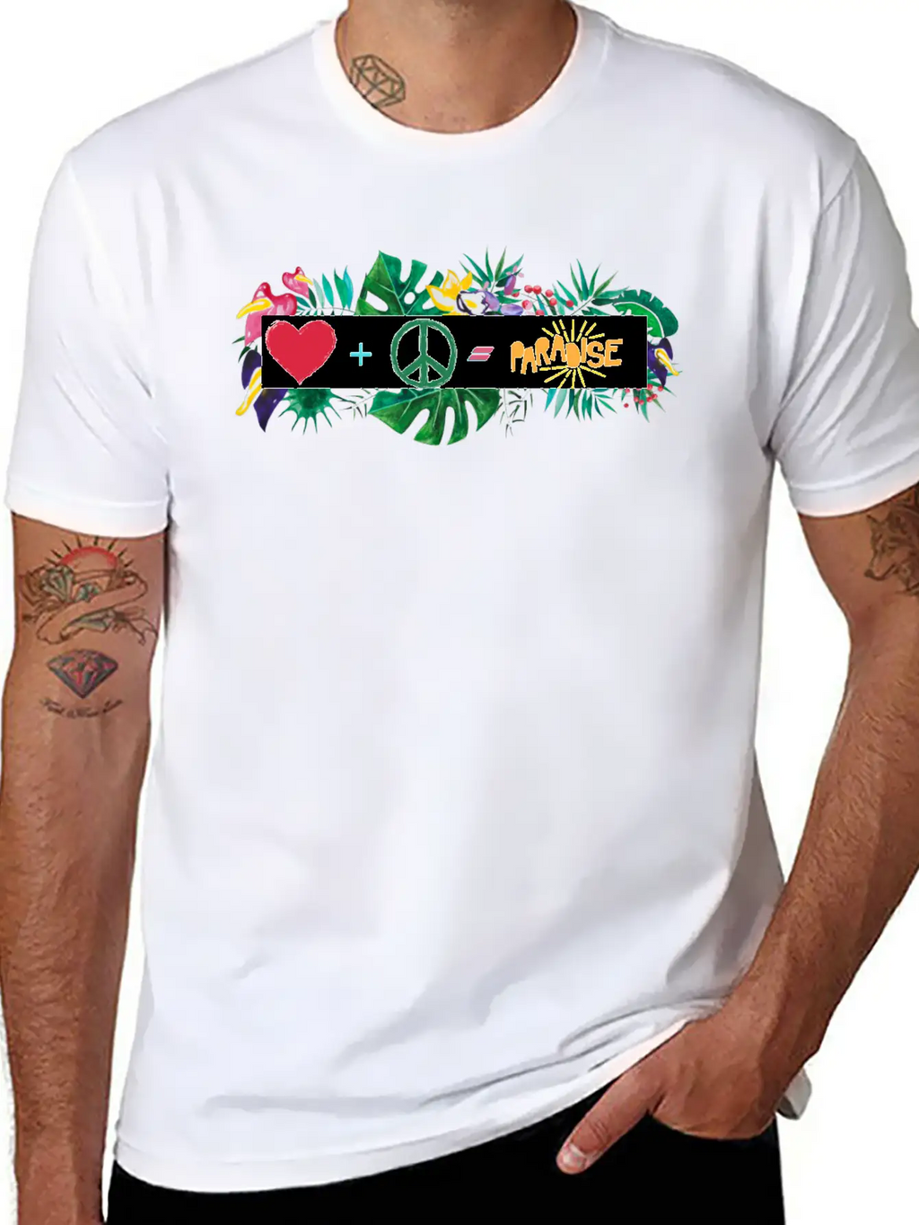 Heaven Is Love And Peace Classic Cotton Tee – Unisex Comfort For Any Season