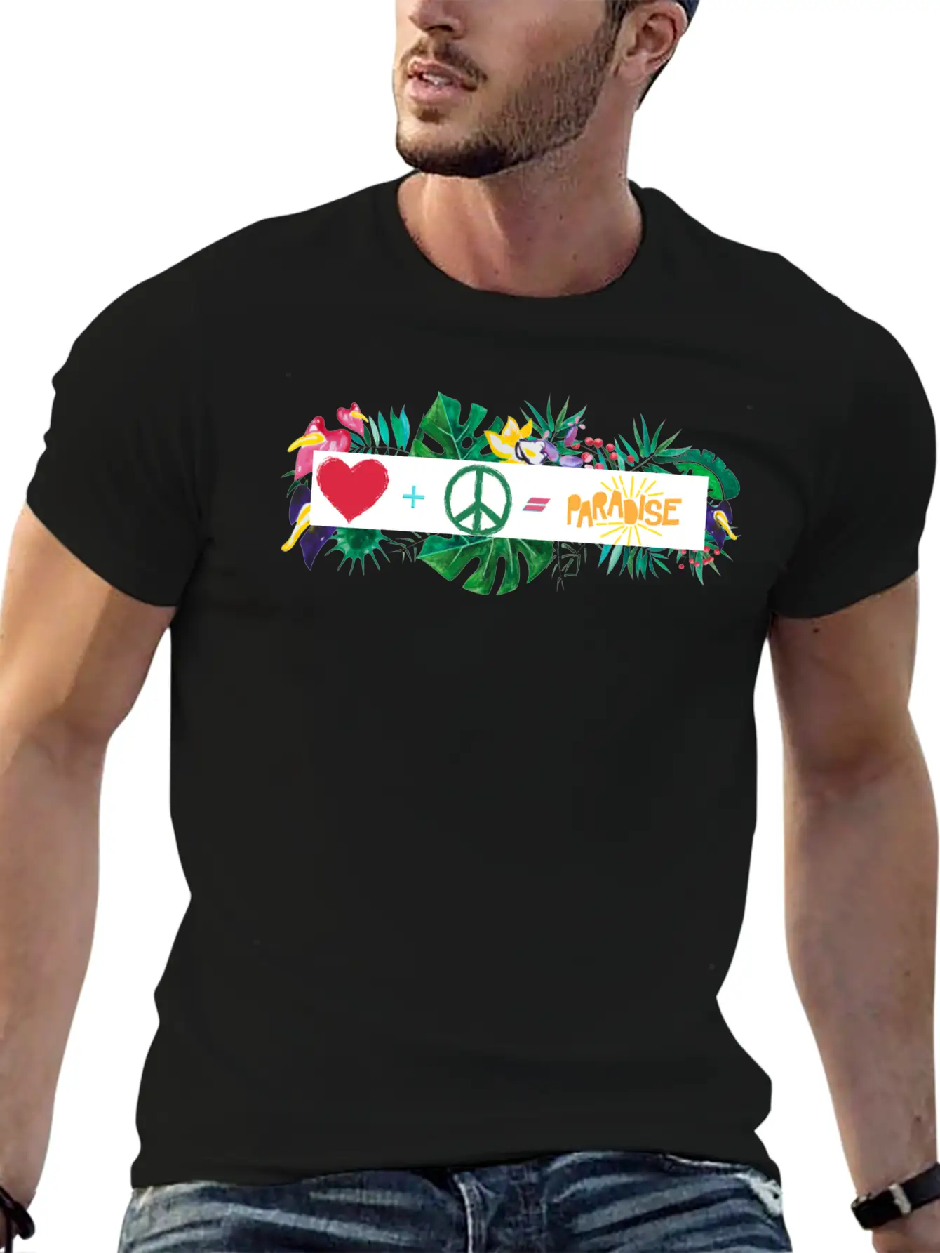 Heaven Is Love And Peace Classic Cotton Tee – Unisex Comfort For Any Season