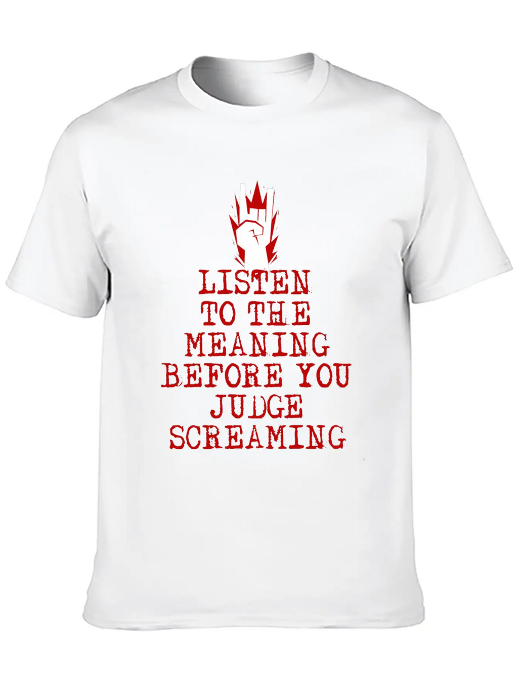 Heavy Metal Screaming Basic Graphic T-Shirt – Daily Comfort In Soft Cotton