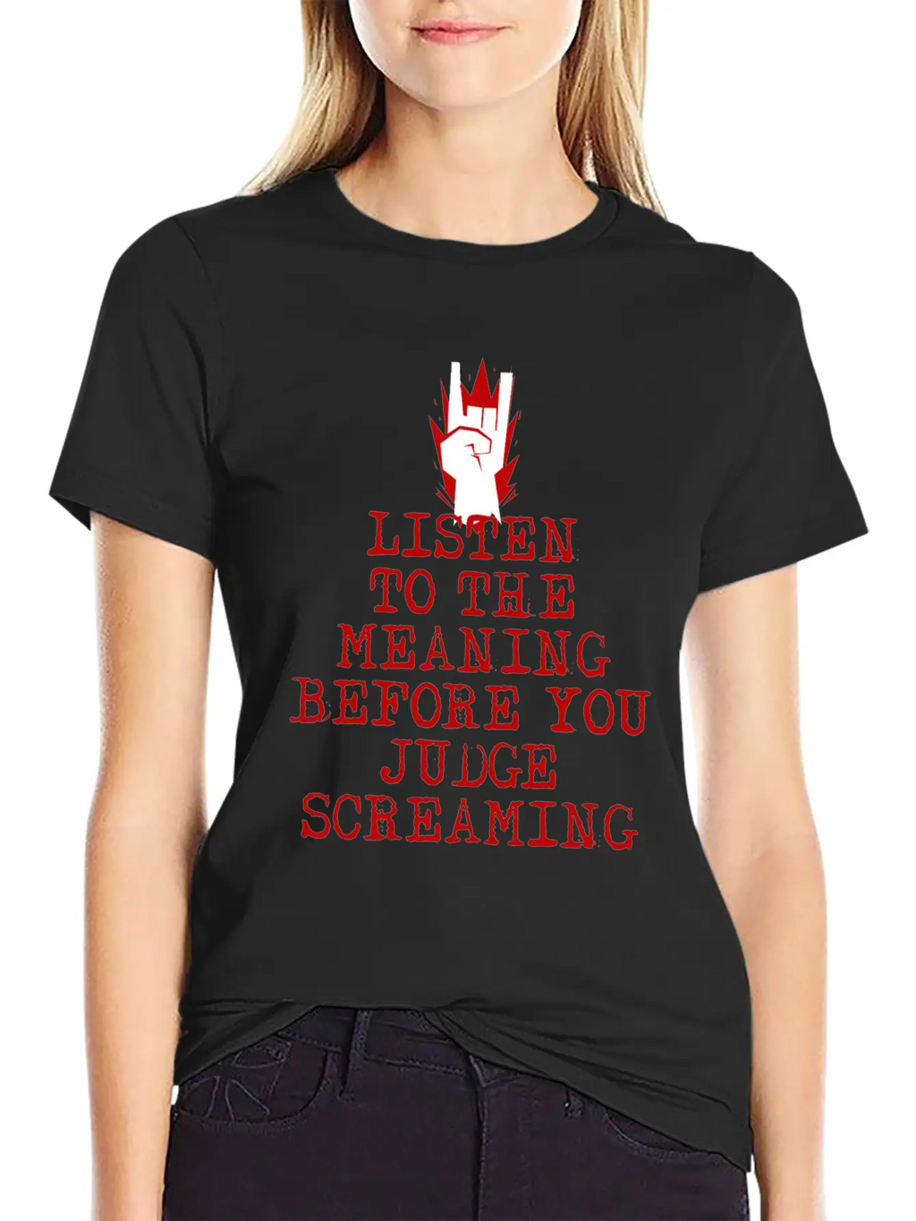 Heavy Metal Screaming Basic Graphic T-Shirt – Daily Comfort In Soft Cotton