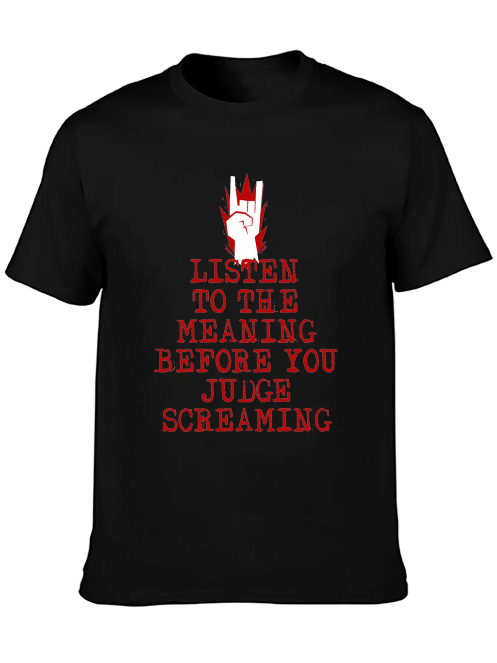 Heavy Metal Screaming Basic Graphic T-Shirt – Daily Comfort In Soft Cotton
