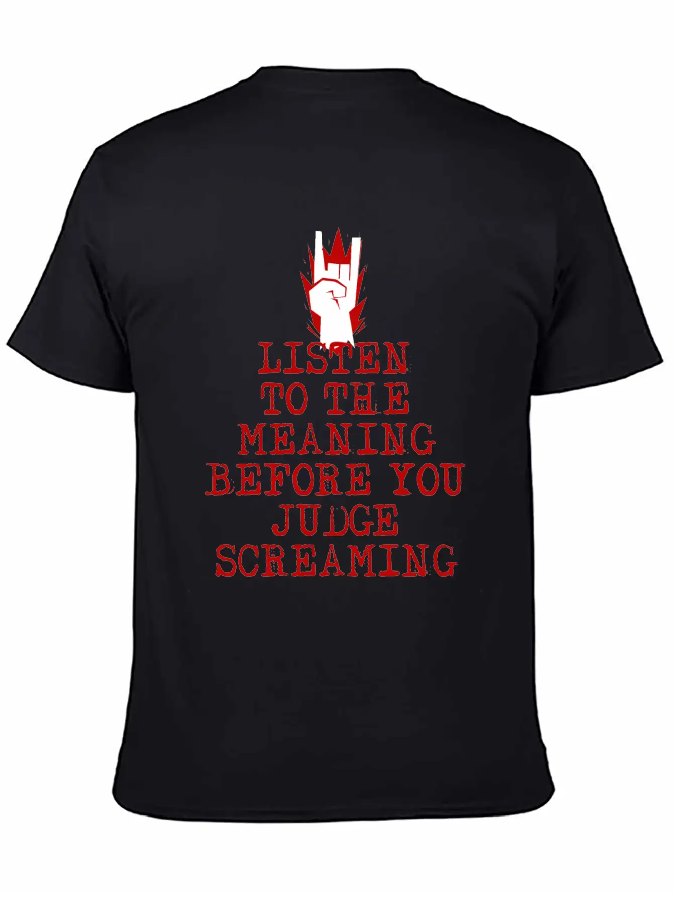 Heavy Metal Screaming Basic Graphic T-Shirt – Daily Comfort In Soft Cotton