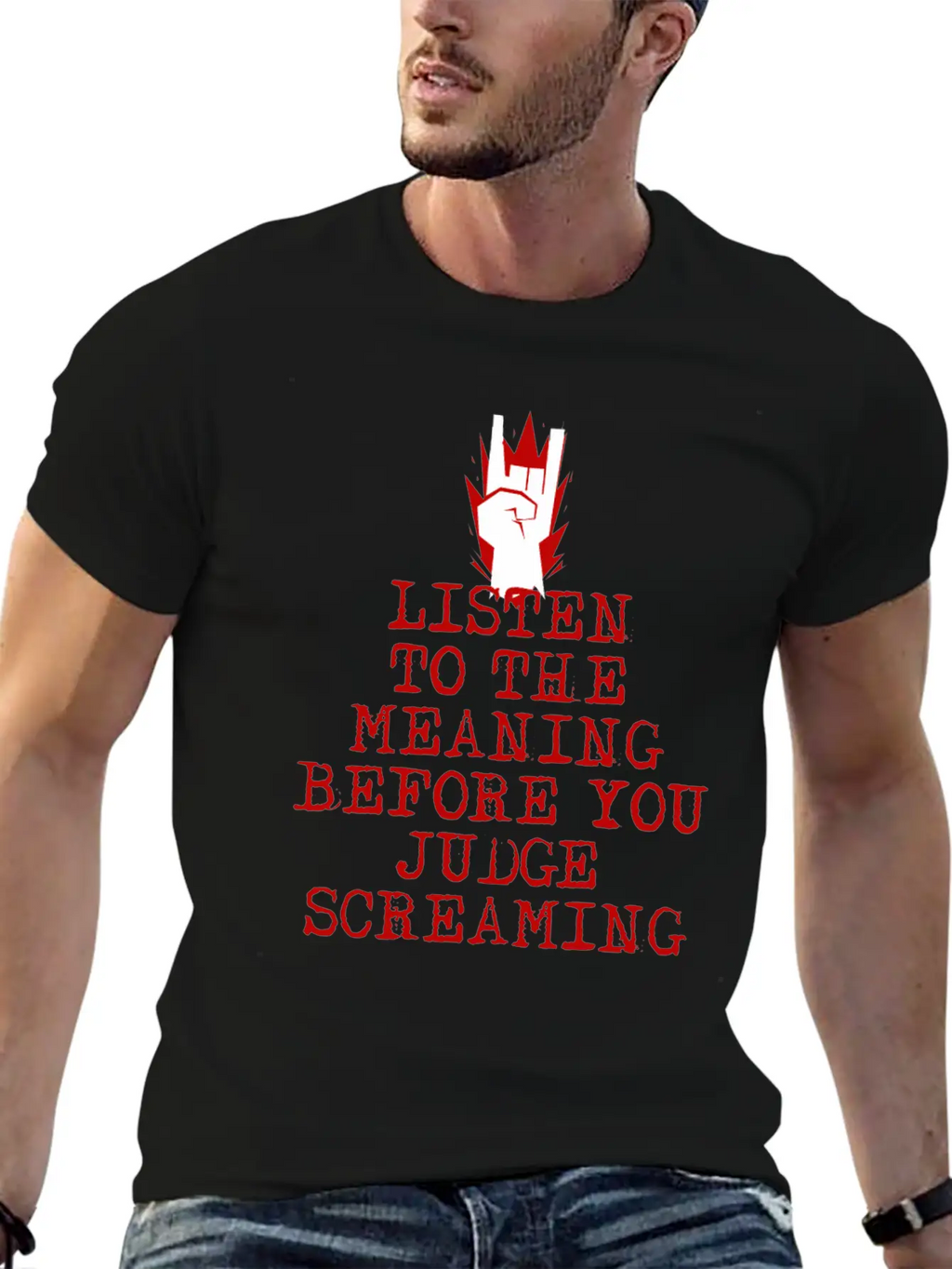 Heavy Metal Screaming Basic Graphic T-Shirt – Daily Comfort In Soft Cotton
