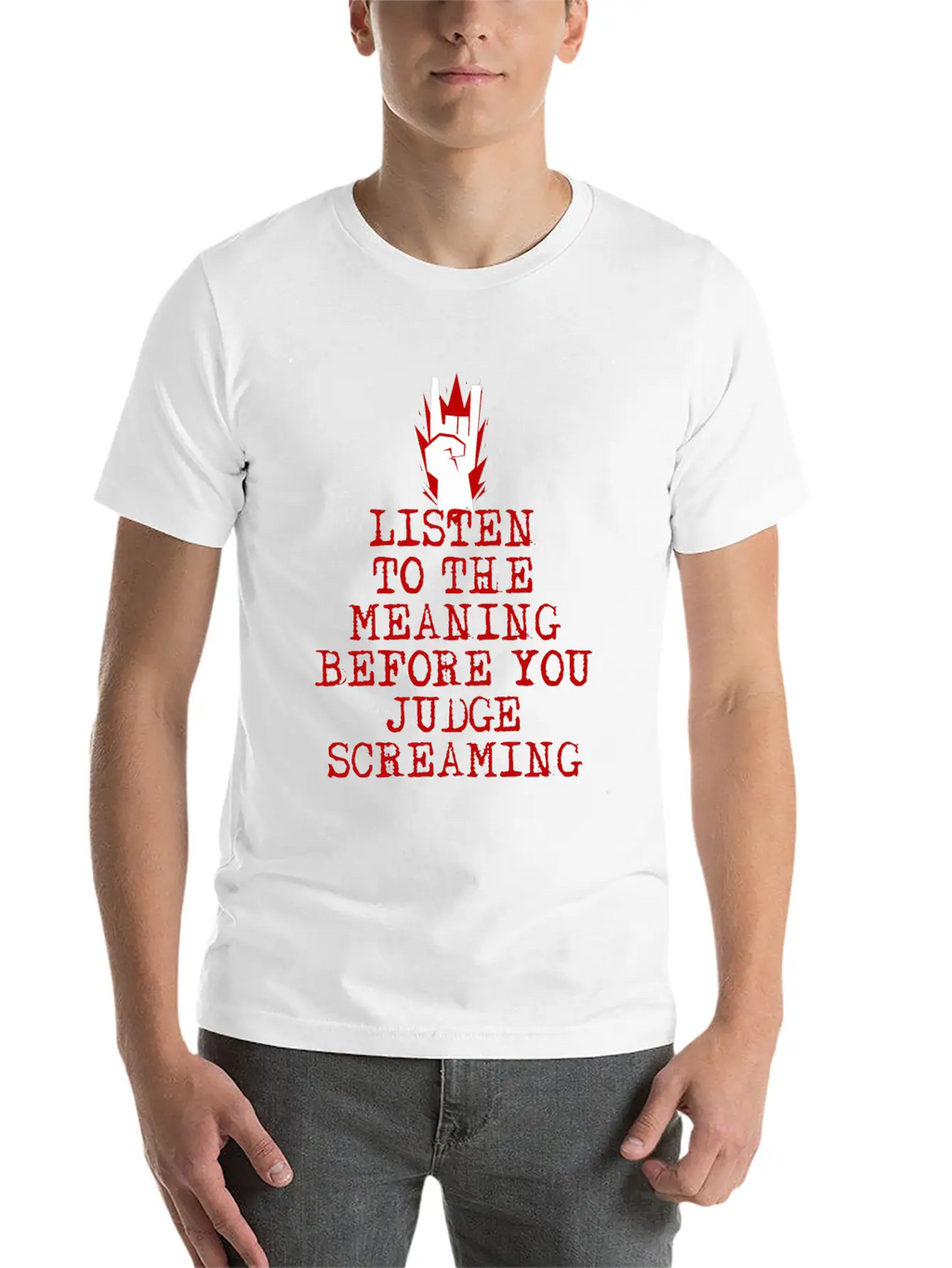Heavy Metal Screaming Basic Graphic T-Shirt – Daily Comfort In Soft Cotton