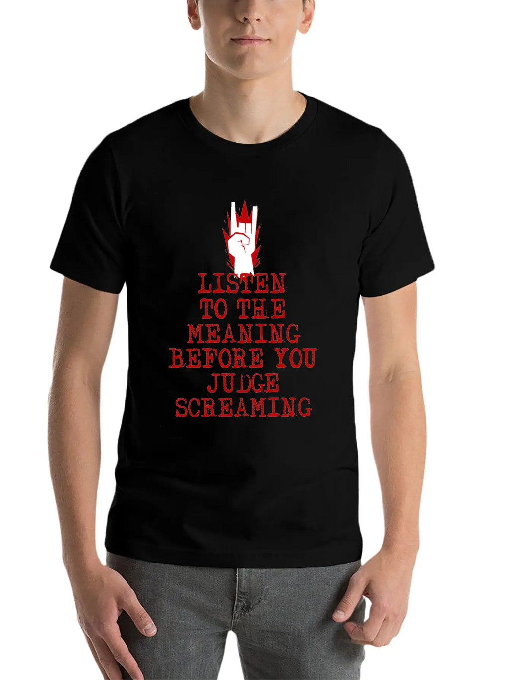 Heavy Metal Screaming Basic Graphic T-Shirt – Daily Comfort In Soft Cotton