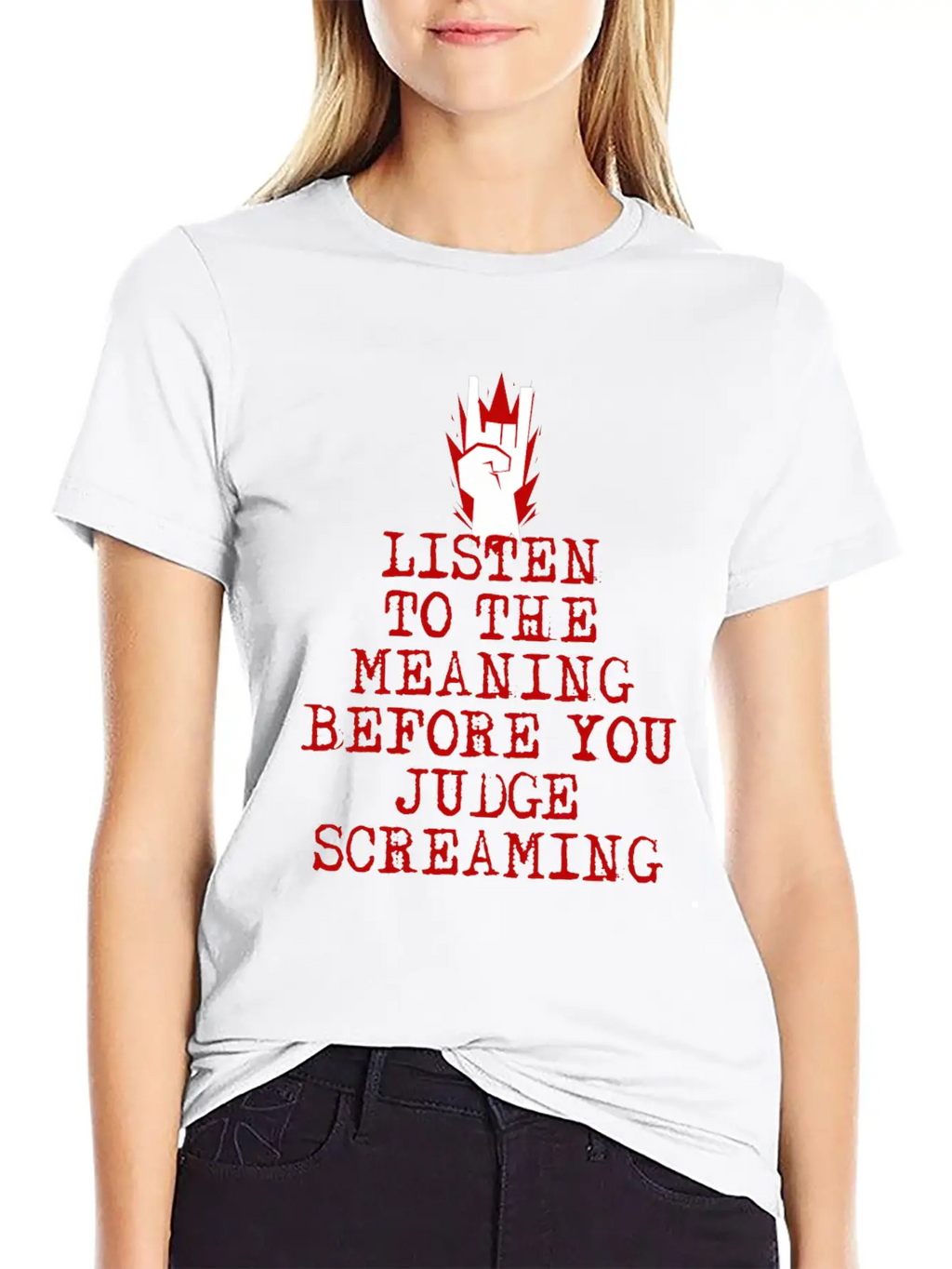 Heavy Metal Screaming Basic Graphic T-Shirt – Daily Comfort In Soft Cotton