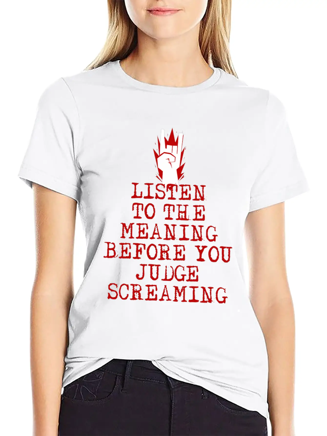 Heavy Metal Screaming Basic Graphic T-Shirt – Daily Comfort In Soft Cotton