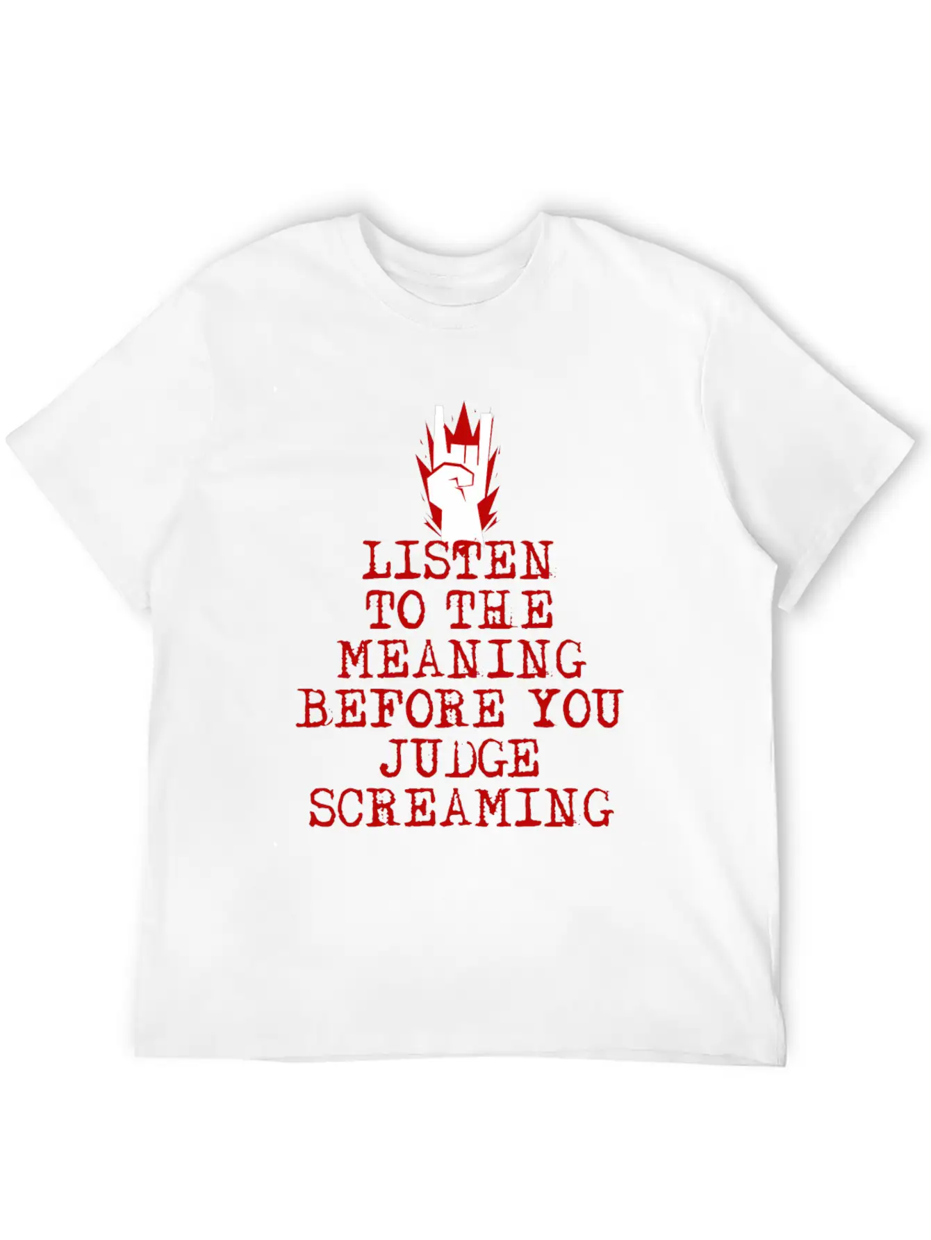Heavy Metal Screaming Basic Graphic T-Shirt – Daily Comfort In Soft Cotton